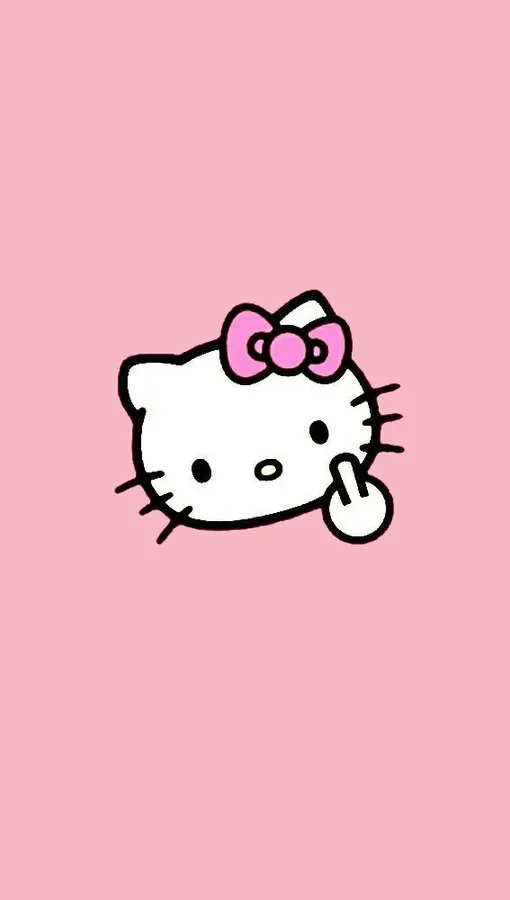 Hello Kitty wallpaper style PFP illustrated scene stars