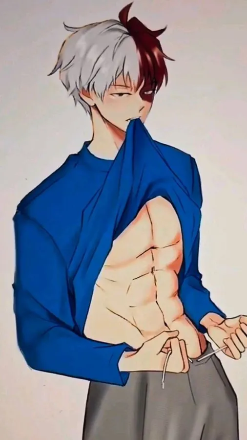stylish hot anime boy avatar with dramatic lighting and fashionable character design