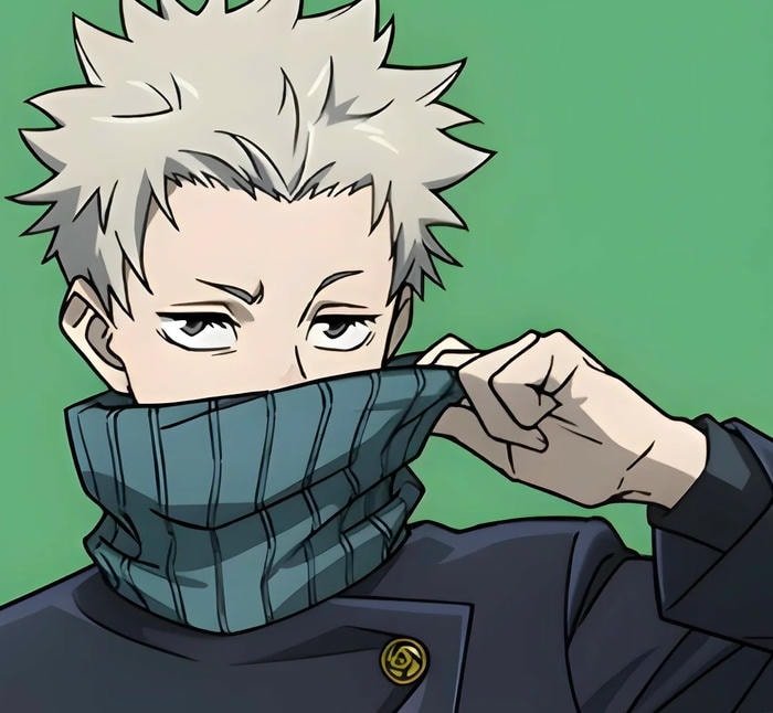 Jujutsu Kaisen characters PFP collage with balanced layout and varied character expressions