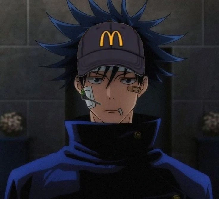 Humorous Jujutsu Kaisen PFP featuring comedic expression and bright contrast for meme readability