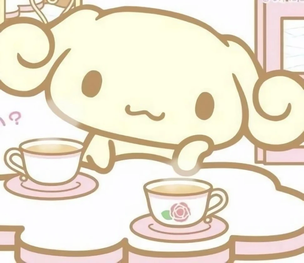kawaii cutecore pfp with exaggerated round head and candy accessories