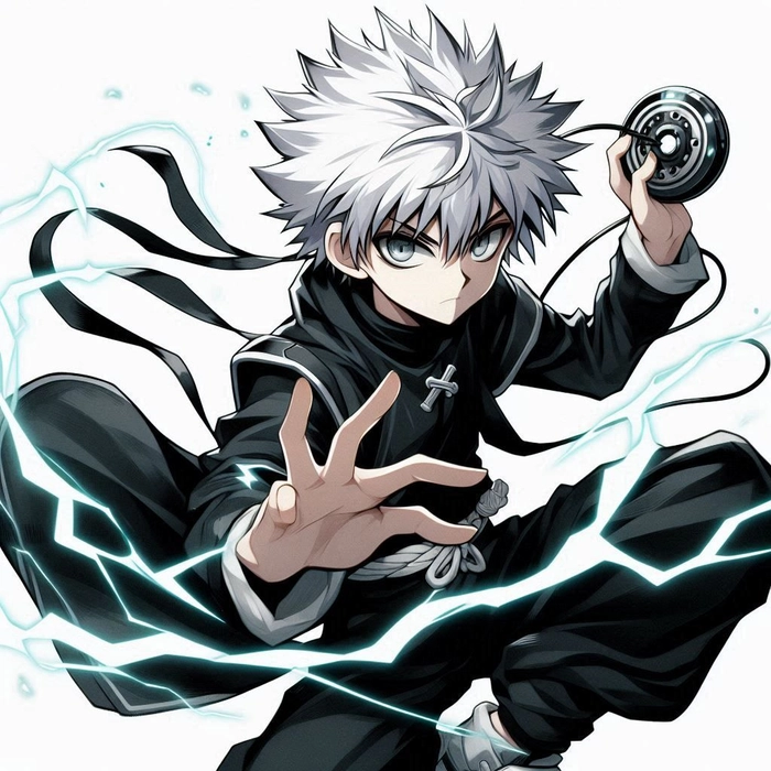 Killua Discord profile picture with minimal design optimized for server visibility