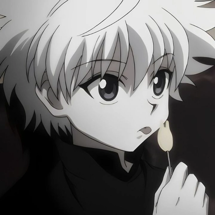 Killua PFP aesthetic wallpaper with cinematic background and rich color