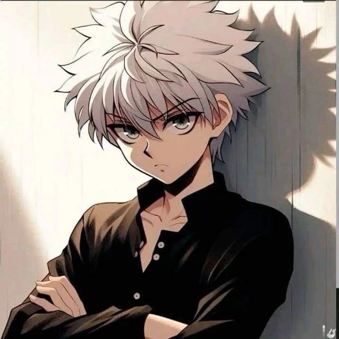 Killua aesthetic wallpaper PFP with layered lighting and depth