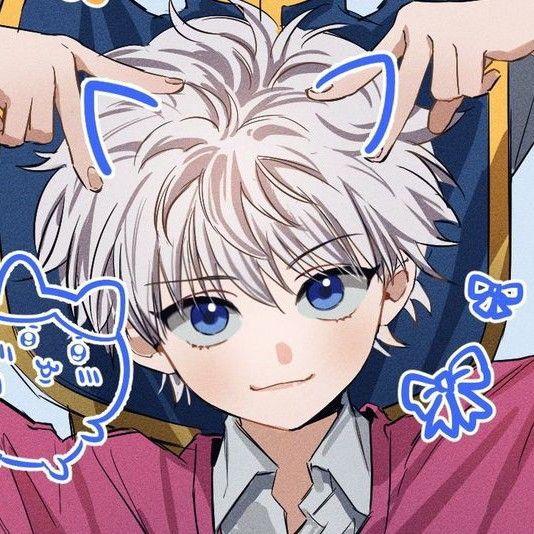 Killua cute PFP with natural expression, light colors, and minimal editing