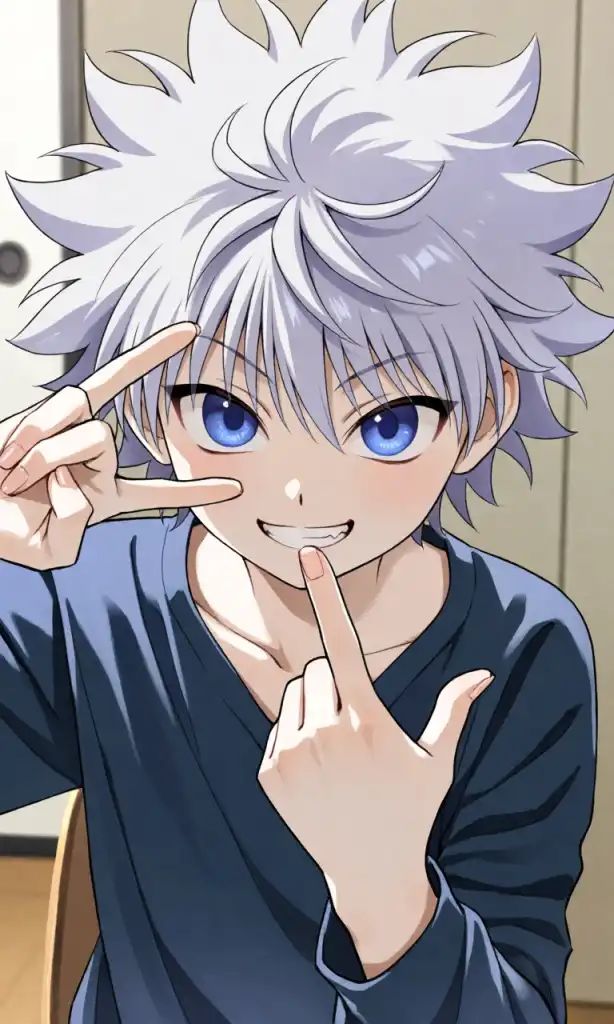 Clean Killua PFP for Discord optimized for recognition in active server chats