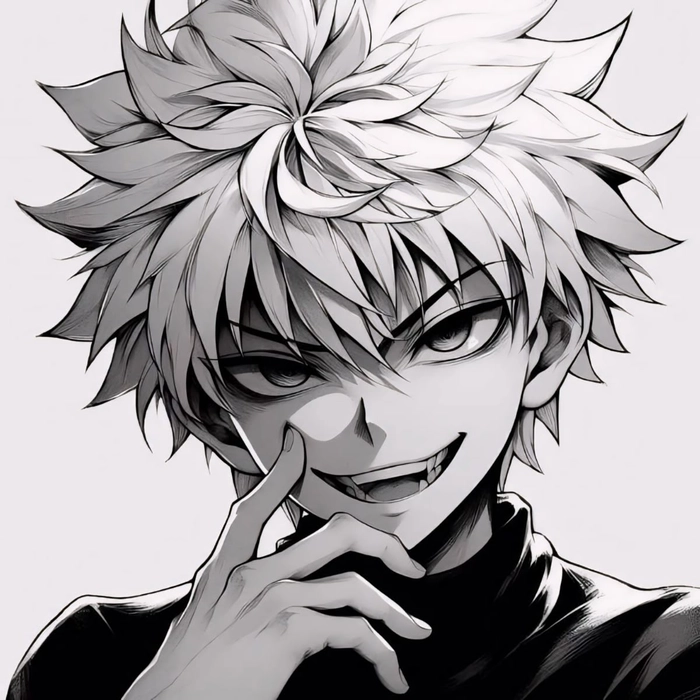 Killua PFP GIF style with animated movement and dynamic energy
