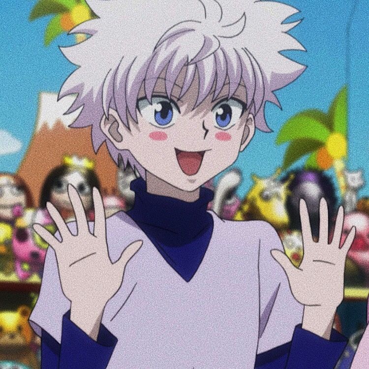 Cute Killua profile picture with gentle expression and minimal editing