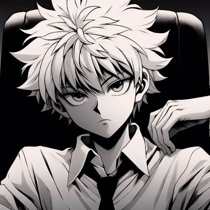 Killua Zoldyck aesthetic PFP with iconic poses and character-authentic design