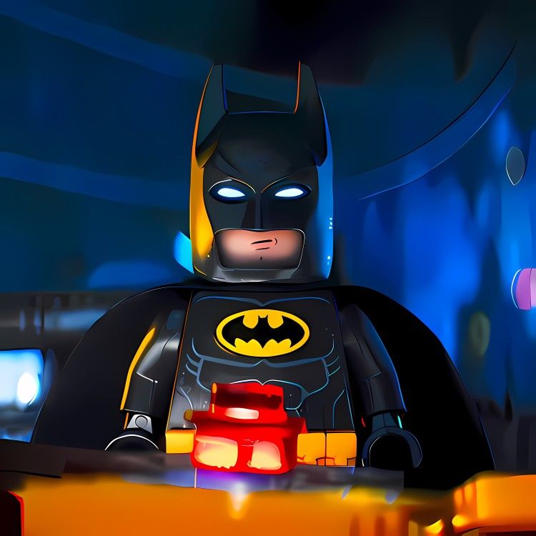 Lego Batman profile picture bright plastic charm