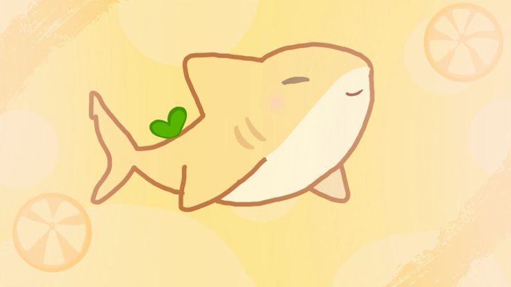 lemon shark pfp with warm yellow tones and shallow ocean lighting
