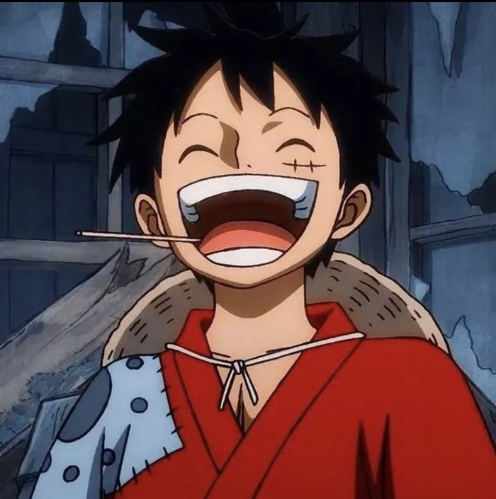 Luffy cute avatar light pastel tones