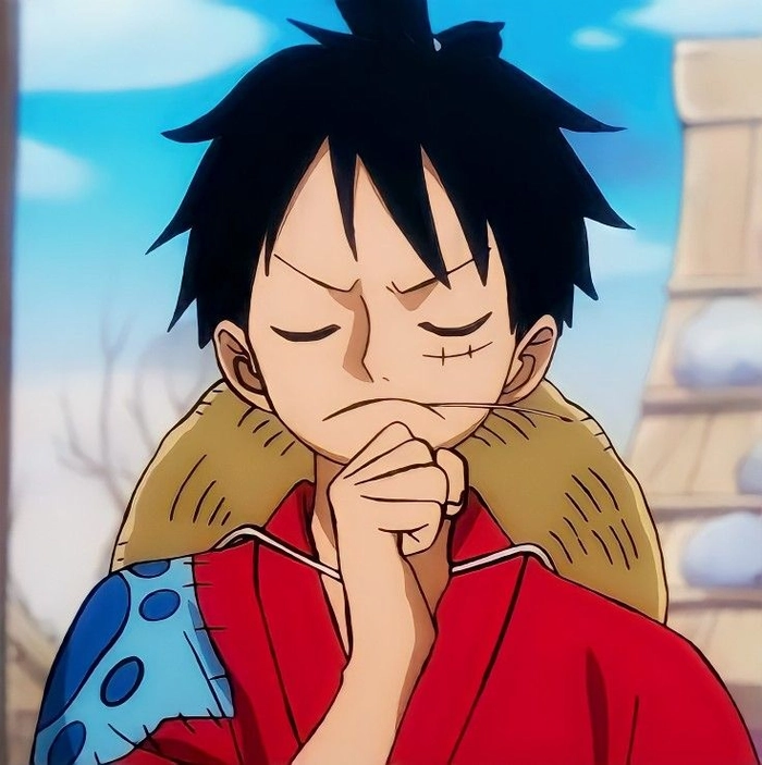 Luffy manga colored PFP dramatic shading