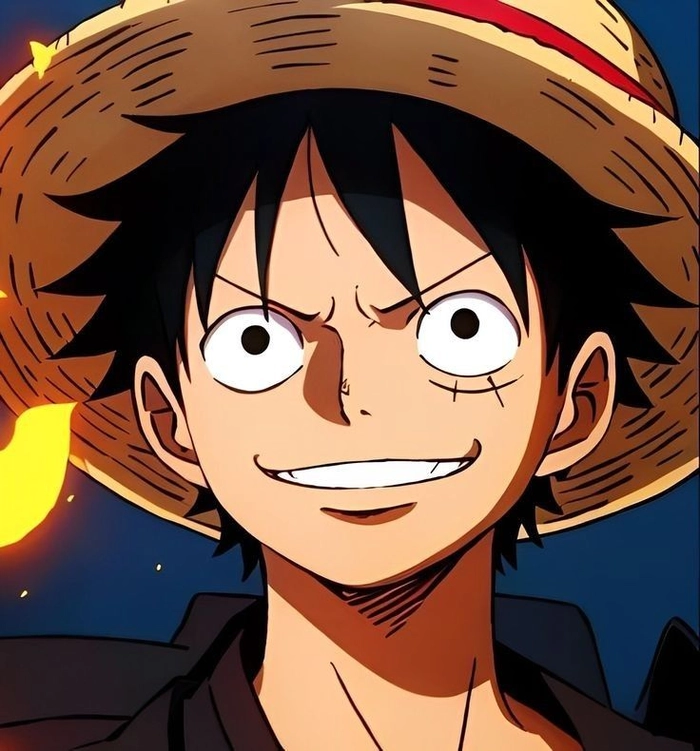 Luffy Pinterest PFP moody vintage filter
