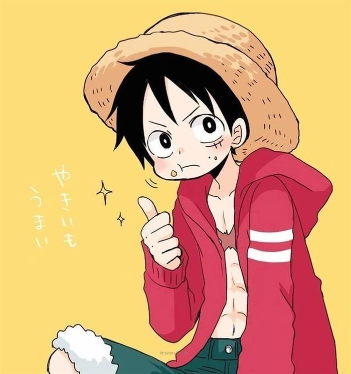 Luffy PFP Pinterest neon aesthetic overlay