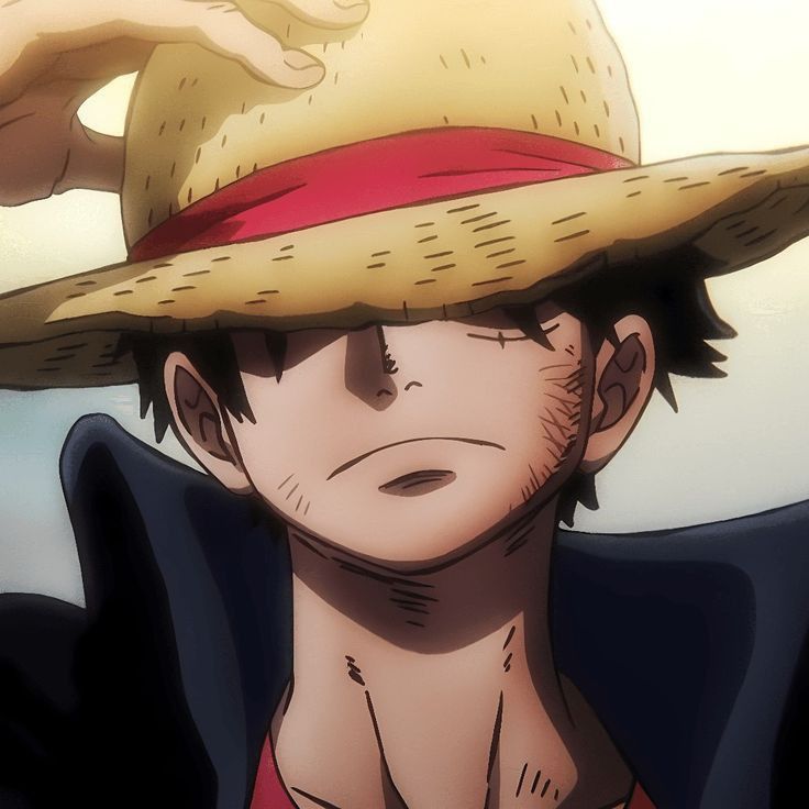 Luffy PFP serious mood dramatic shadow