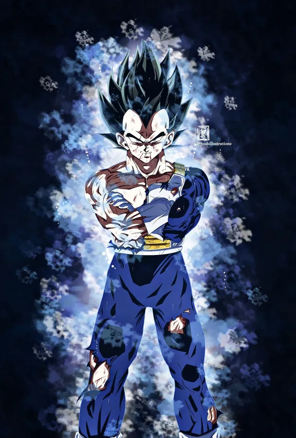 Discord-optimized Majin Vegeta PFP with high contrast and recognizable framing
