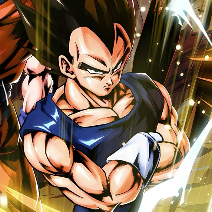 Classic Majin Vegeta manga panel PFP with timeless ink art and focused expression