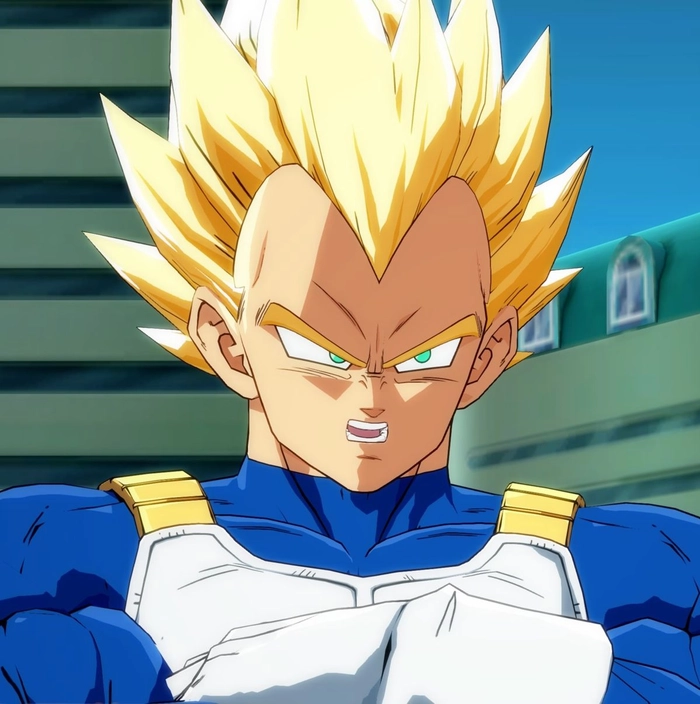 Majin Vegeta original manga PFP with expressive line art and minimal background