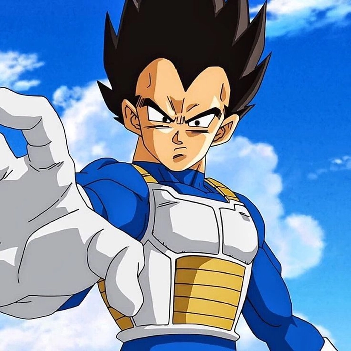 Majin Vegeta Pinterest PFP with aesthetic edit styling suited to curated boards
