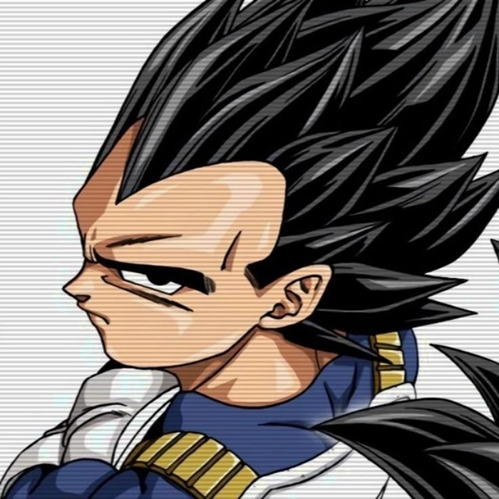 Wide Majin Vegeta wallpaper crop converted to avatar format with strong focal point