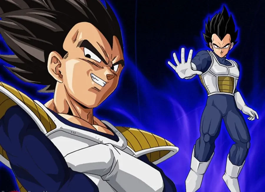 Majin Vegeta smirk PFP with calm confidence and powerful character framing