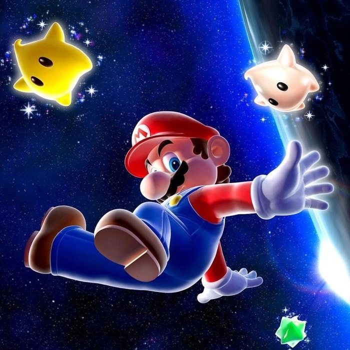 Aesthetic Mario PFP soft pastel edit