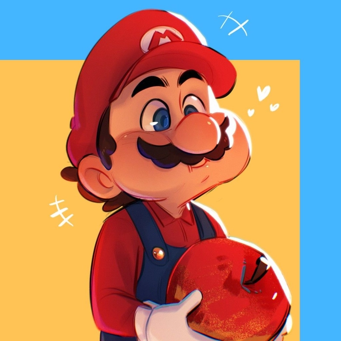Dreamy Mario avatar aesthetic style