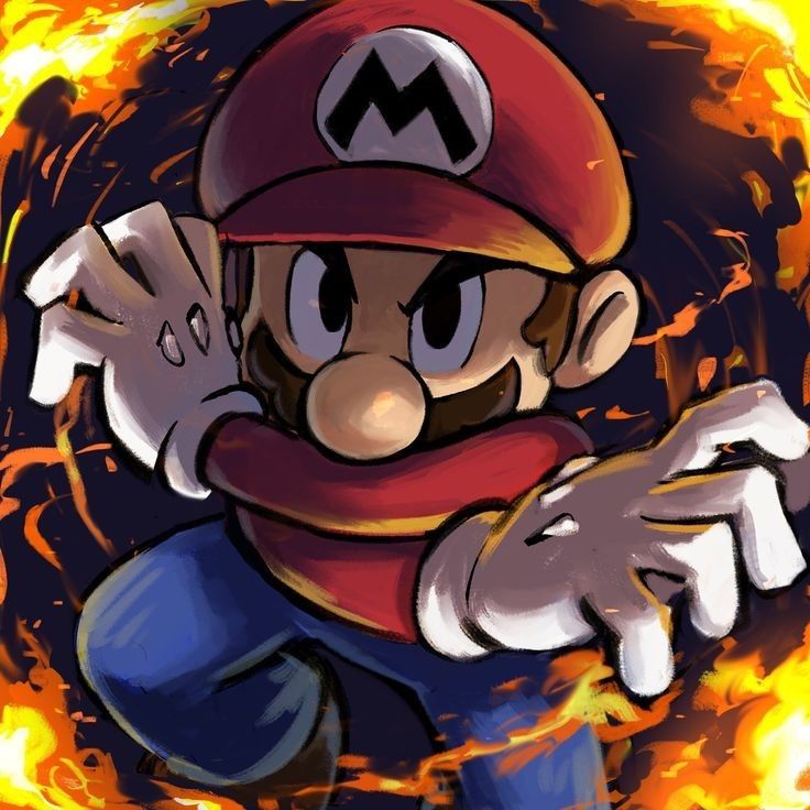 Mario PFP animated GIF running