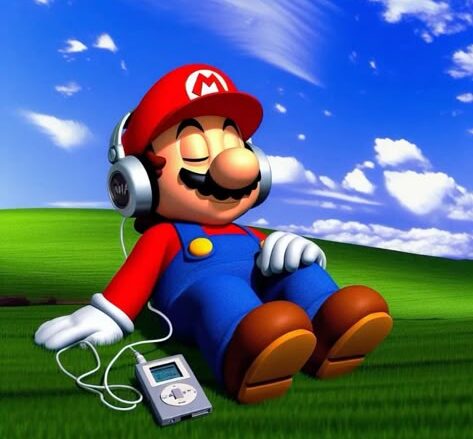 Animated Mario avatar looping GIF