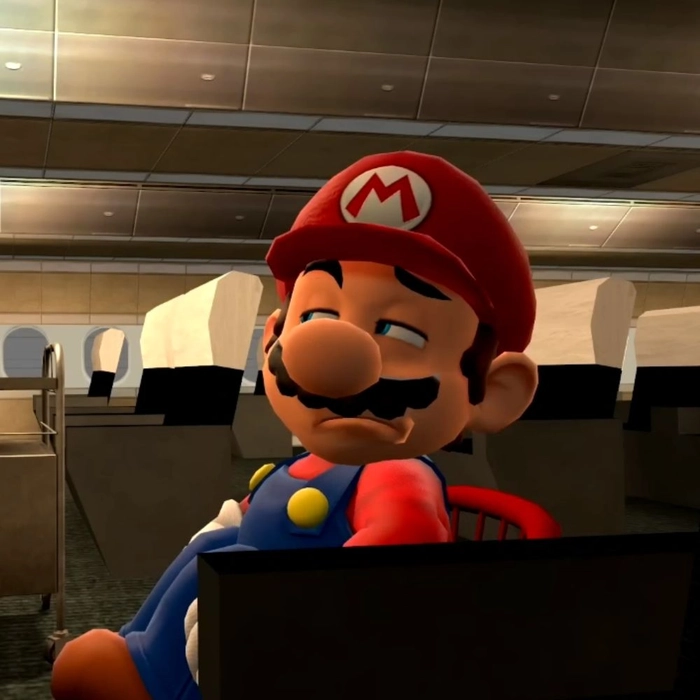 Mario meme PFP reaction image