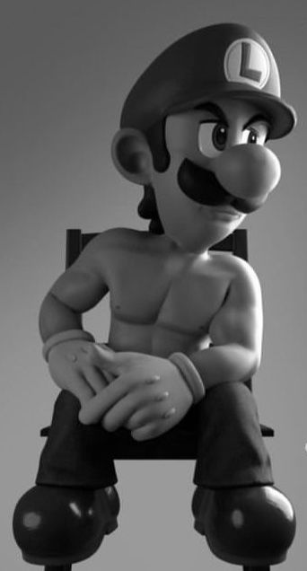 Mario meme avatar distorted face