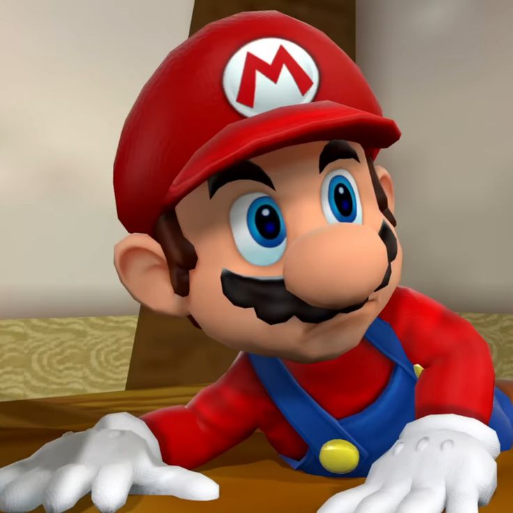 SMG4 Mario PFP chaotic expression