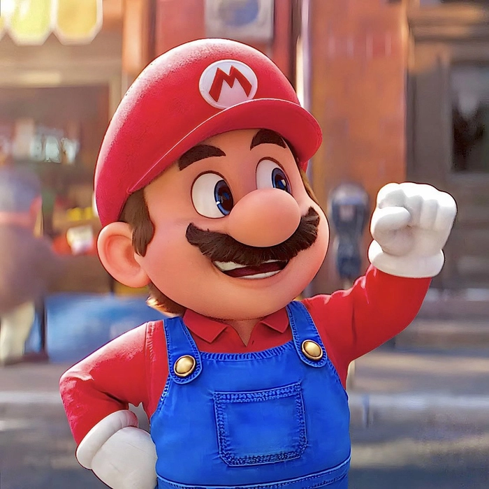 Mario PFP Y2K chrome aesthetic