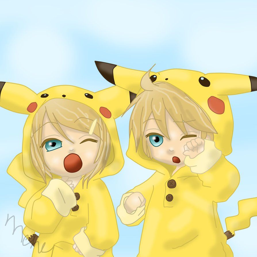 Matching Pikachu PFP set designed for pairs with coordinated colors and poses