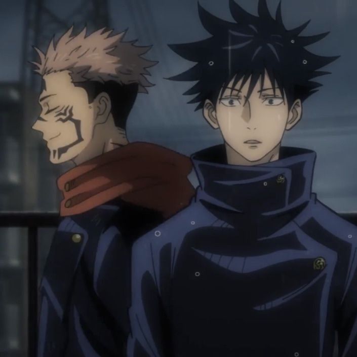 Coordinated Megumi Sukuna matching profile picture pair