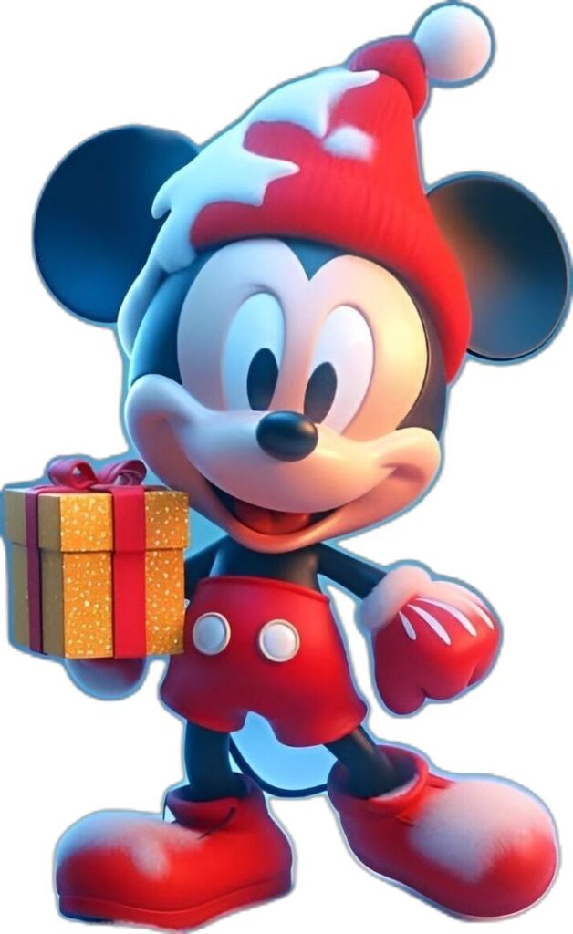 Christmas Mickey Mouse profile picture red green tones
