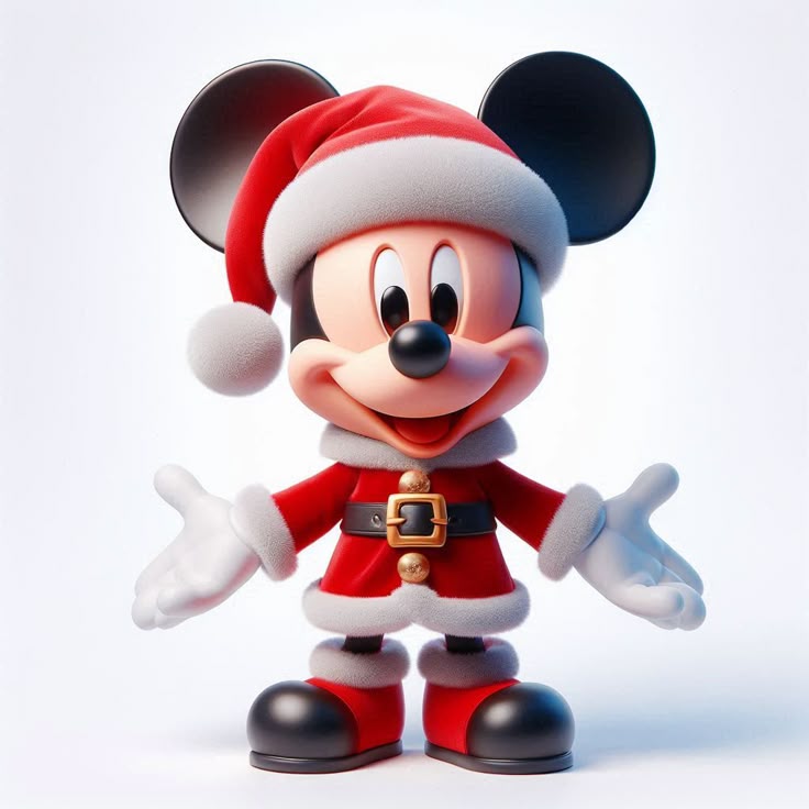 Holiday Mickey Mouse PFP snow effects festive