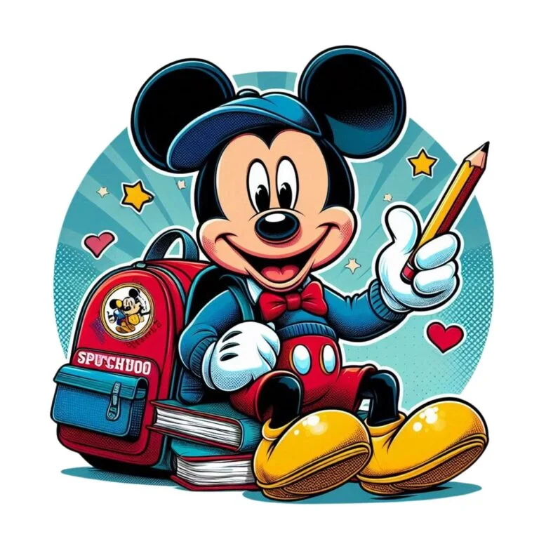 Mickey Mouse aesthetic PFP with dreamy glow effect