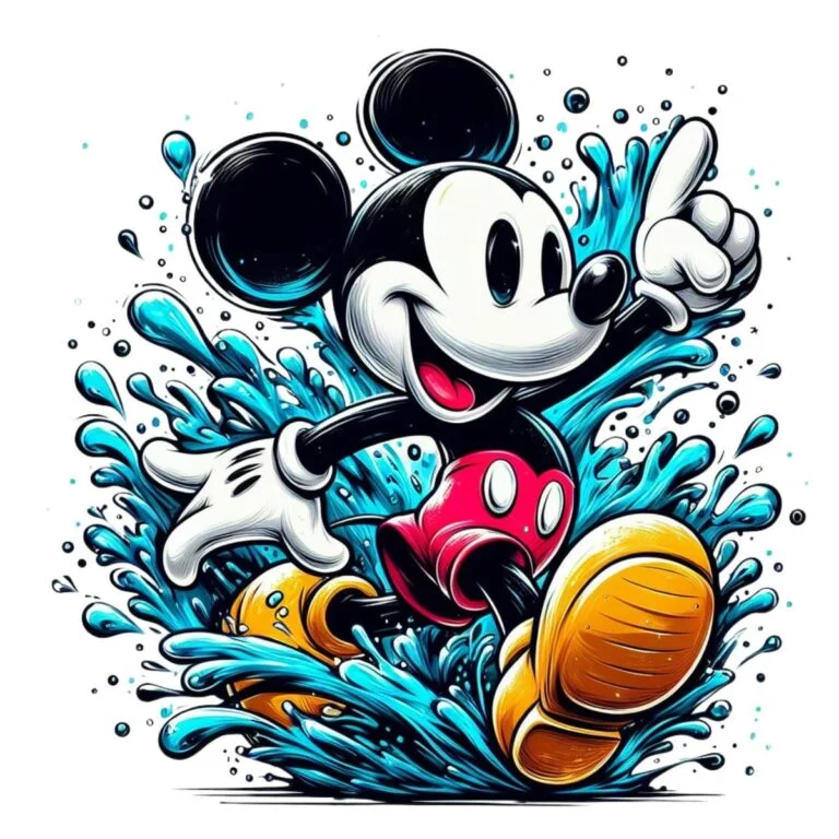 Soft gradient Mickey Mouse aesthetic PFP