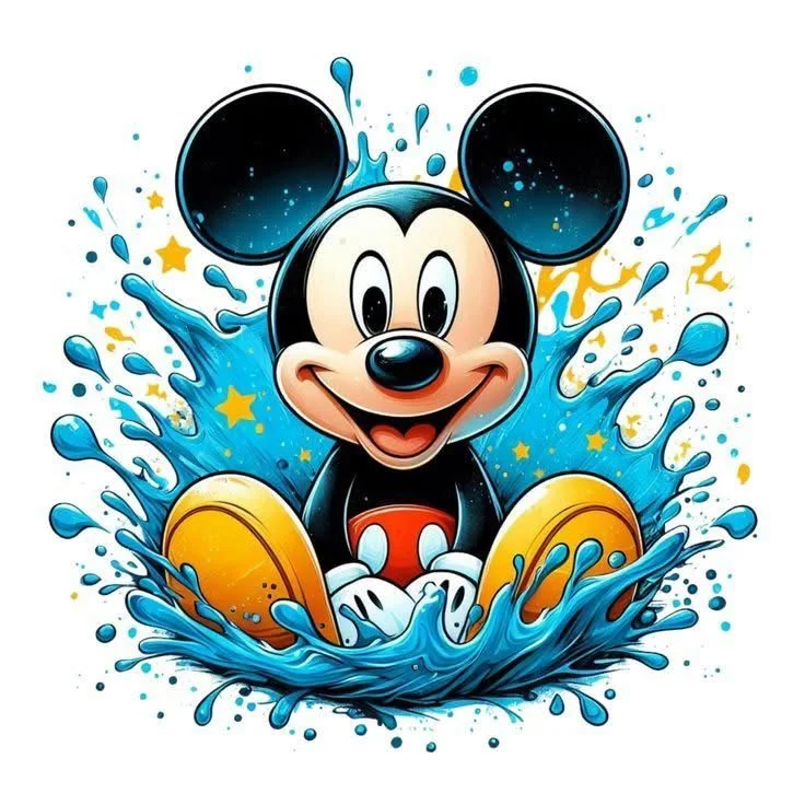 Cute Mickey Mouse PFP warm tones friendly vibe