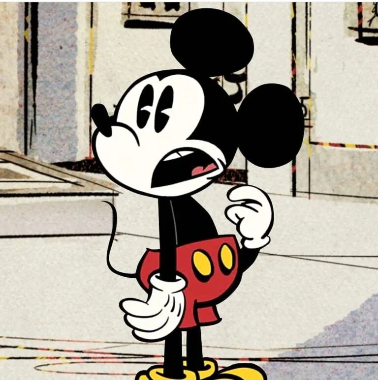 TikTok-style Mickey Mouse profile picture vibrant