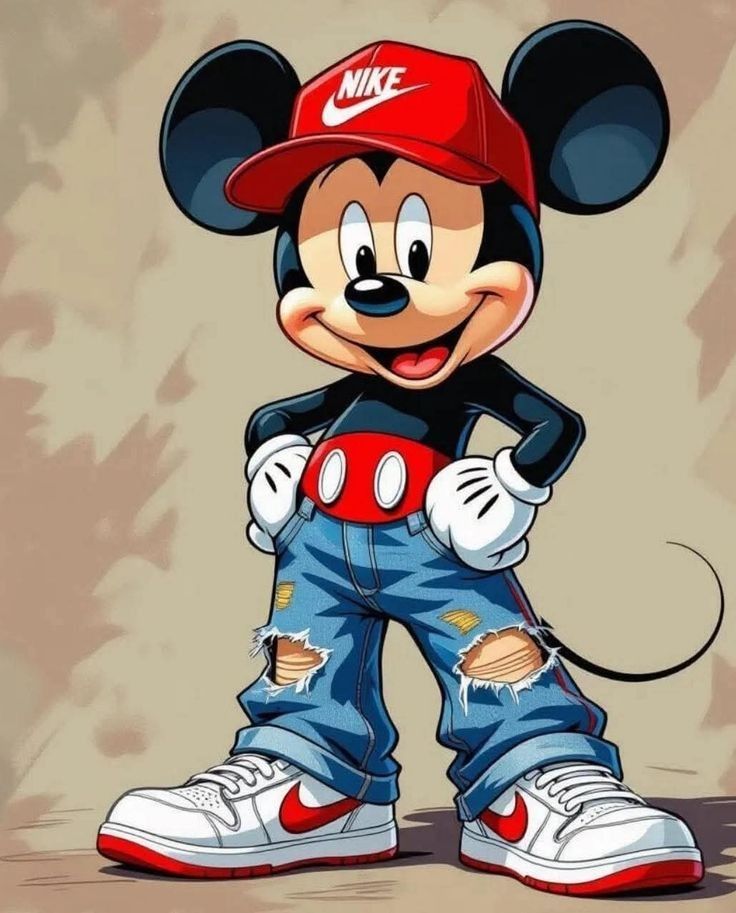 Mickey Mouse boy PFP natural tone confident vibe
