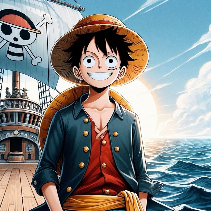 Monkey D Luffy PFP straw hat signature pose