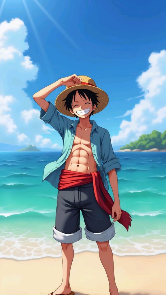 Monkey D Luffy profile picture confident grin
