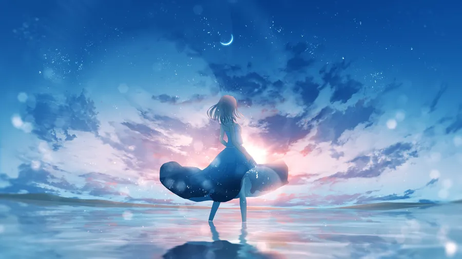 Moon PFP aesthetic soft pastel glow