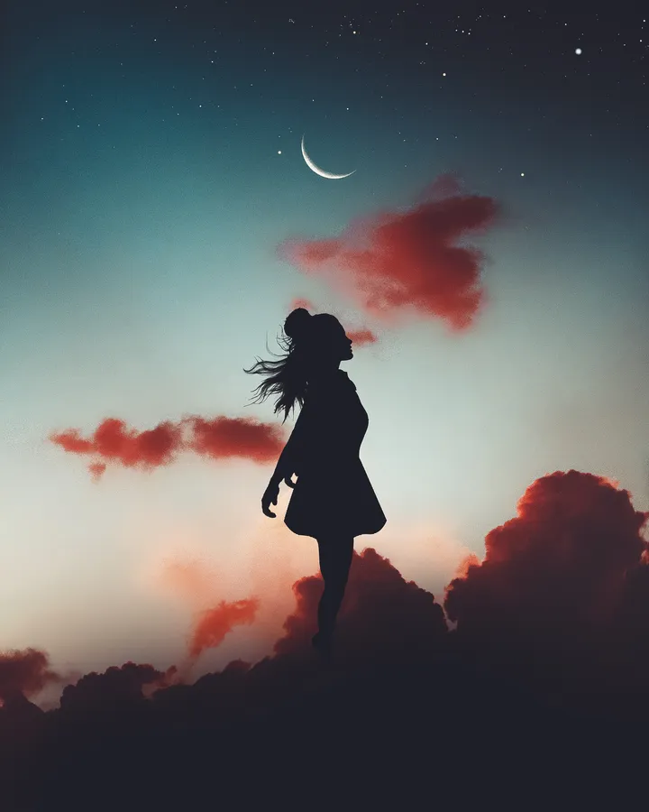 Moon PFP aesthetic dreamy sky