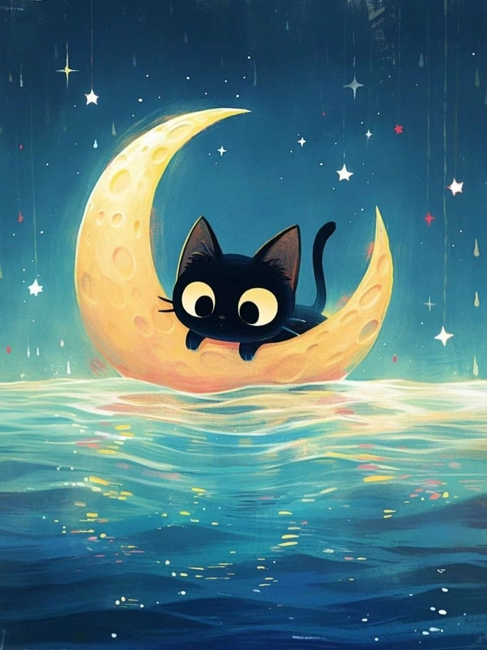 Moon PFP aesthetic Pinterest lavender tones