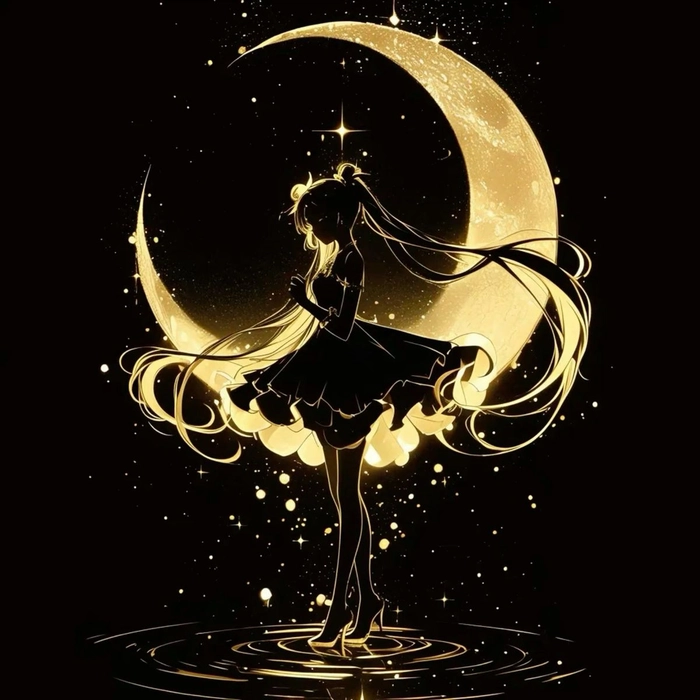 Moon PFP dark intense glow