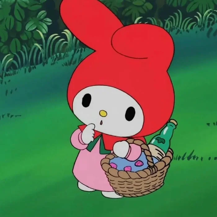My Melody cute headshot Y2K style PFP